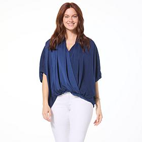 Colleen Lopez Crossover Dolman Sleeve Top