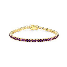 Colleen Lopez Gold-Plated Citrine Tennis Bracelet