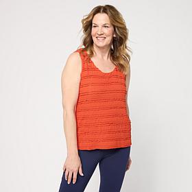 Colleen Lopez Knit Ruffle Layering Tank