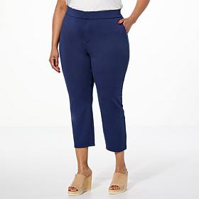 Colleen Lopez Lightweight Ponte Slim Leg Crop Pant