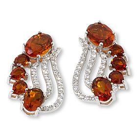Colleen Lopez Madeira Citrine and White Zircon Earrings