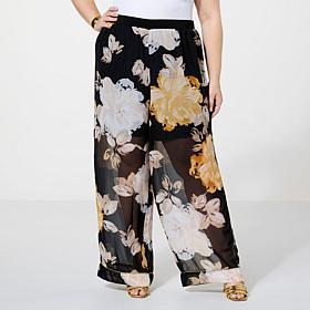 Colleen Lopez Short-Lined Chiffon Pant 