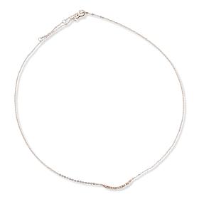 Colleen Lopez Sterling Silver 1/4ctw Diamond Necklace