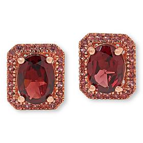 Colleen Lopez Sterling Silver Gemstone and Sapphire Stud Earrings