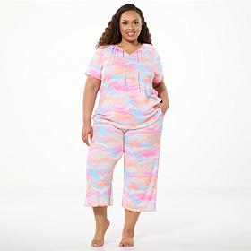 Comfort Code 2-piece So Soft Ribbed Marble Knit PJ Set