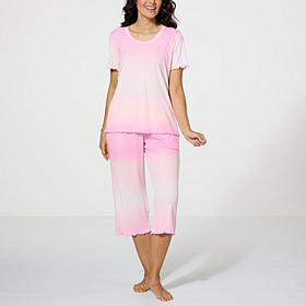 Comfort Code 2-piece So Soft Ribbed Ombre PJ Set