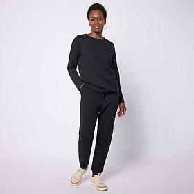Comfort Code Quilted Knit 2-piece Top and Jogger Set