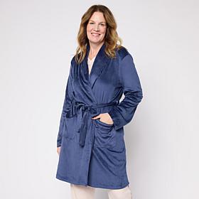 Comfort Code Silky Velvet Satin Trim Robe