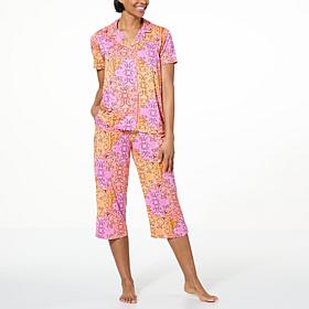 Comfort Code Soft & Light Notched Collar 2-piece PJ Set - Average