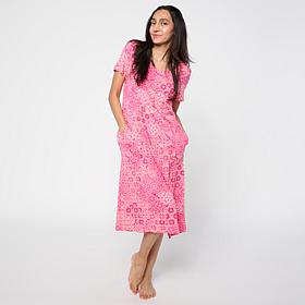 Comfort Code Stretch Jersey Seamed Front Midi Dress