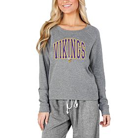 Concept Sports Mainstream Ladies Knit Long Sleeve Top - Vikings