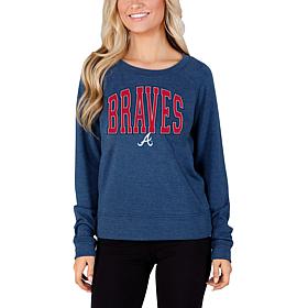 Concepts Sport Mainstream Ladies Knit Long Sleeve Top - Braves