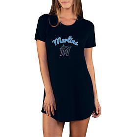 Concepts Sport Marathon Ladies Knit Nightshirt - Marlins