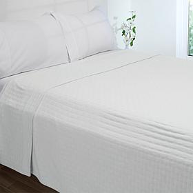 Concierge Collection 100% Cotton Herringbone Rib Blanket 