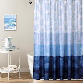 Concierge Collection 100% Rayon from Bamboo Coastal Shower Curtain
