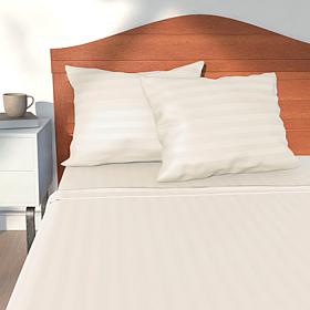 Concierge Collection Egyptian Dobby 4-piece King Sheet Set
