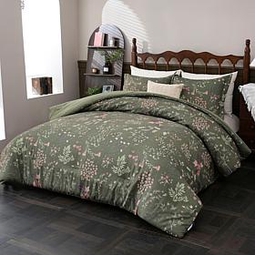Concierge Collection Printed Velvet Comforter Set