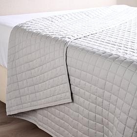Concierge Collection Quilted Cotton Twill Coverlet - Full/Queen