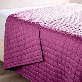 Concierge Collection Quilted Cotton Twill Coverlet - Full/Queen