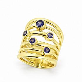 Connie Craig Carroll 5 Stone Bezel Ring