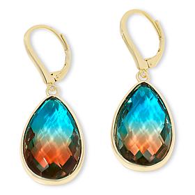 Connie Craig Carroll Jewelry Ellery Quartz Doublet Drop Earrings