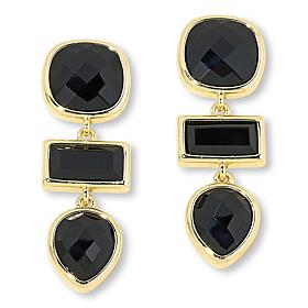 Connie Craig Carroll Jewelry Harpeth Black Agate Multishaped Earrings