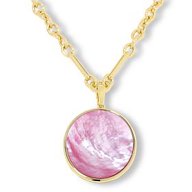 Connie Craig Carroll Jewelry Lilly Shell Doublet Pendant with Necklace