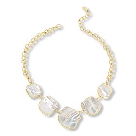 Connie Craig Carroll Jewelry Petite Morgan 18" Stone Station Necklace