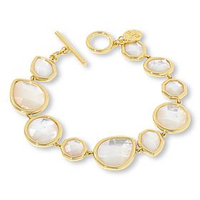 Connie Craig Carroll Jewelry Victoria Mother-of-Pearl Station Bracelet