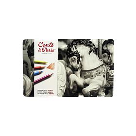 CONTE Pastel Pencil Set Tin of 24