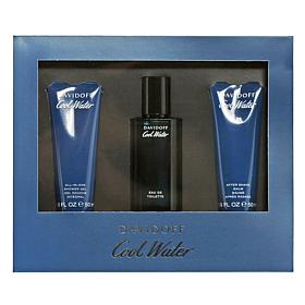 Cool Water By Davidoff EDT/After Shave Balm/Shower Gel