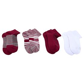 Copper Life 4-pack SnugStay Ankle Socks