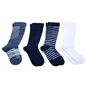 Copper Life 4-pack SnugStay Knee-High Socks