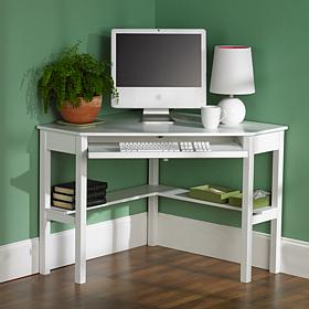 Corner Computer Desk - White