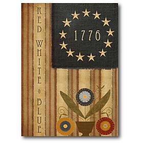 Courtside Market 1776 Country Flag 20" x 24" Canvas Wall Art