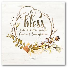 Courtside Market Bless This Home 16"x16" Canvas Wall Art