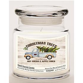 Courtside Market Candle w/Essential Oils + Lid-Christmas Trees All Day