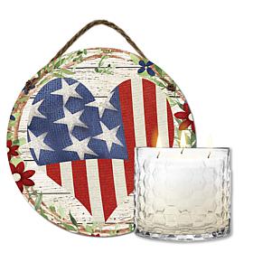 Courtside Market Celebrate 250 13.5oz Citronella Candle & Artboard Set