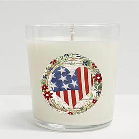Courtside Market Celebrate 250 Heart Wreath 10 oz Citronella Candle