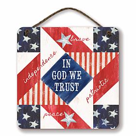 Courtside Market Celebrate 250 Patriotic II 12x12" Artboard with Twine