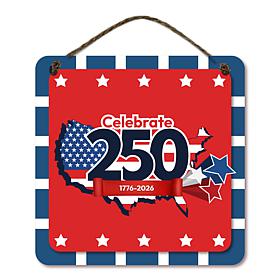 Courtside Market Celebrate 250 USA Overlay 12x12" Artboard with Twine
