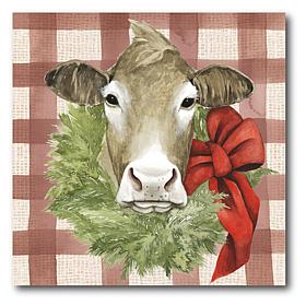 Courtside Market Christmas on the Farm III 24x24 Canvas Wall Art