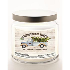 Courtside Market Christmas Trees Infused Wax Candle with Lid 