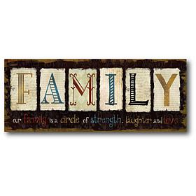 Courtside Market Family Love 12"x30" Canvas Wall Art
