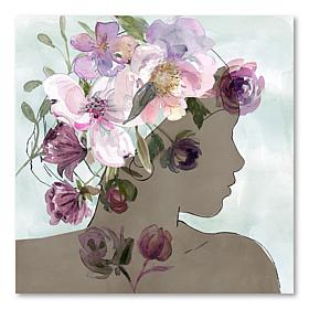 Courtside Market Flower Power Beauty I Canvas Wall Art - 16" x 16"