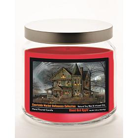 Courtside Market Halloween HauntedHouse Blood Red Apple Soy Wax Candle