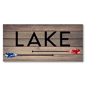 Courtside Market Lake House Canvas Wall Art - 24" x 48"