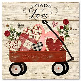 Courtside Market Loads Of Love 30x30 Canvas Wall Art