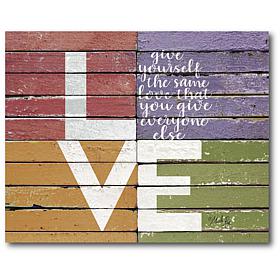 Courtside Market LOVE Canvas Wall Art - 20" x 24"