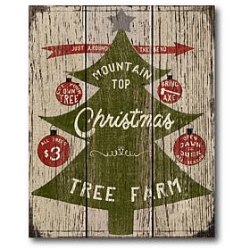 Courtside Market Mountaintop Christmas 16x20 Canvas Wall Art